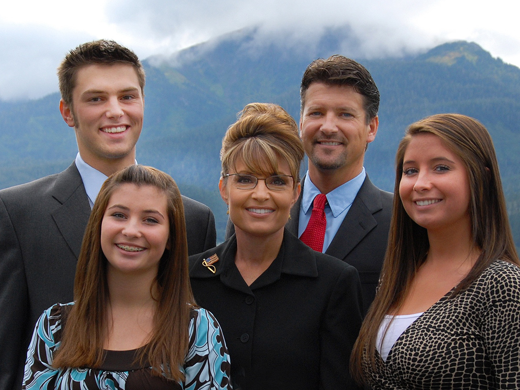 Sarah Pailin and her model family