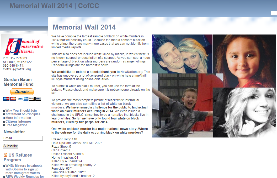 Conservative Citizens Council website