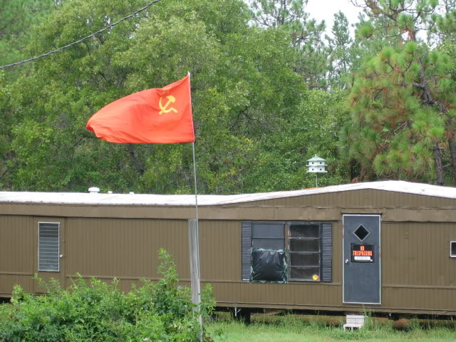 Sutter's South Carolina home where he flys the North Korean flag