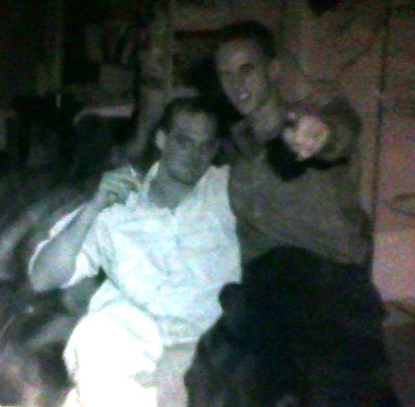 Philip Blenkinsop (r) and myself a couple of years later in Phnom Penh Cambodia