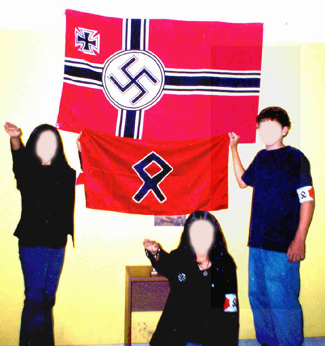 Peruvian Nazi party flag with
