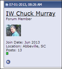 Photo posted by Murray on the white nationalist website, Stormfront.