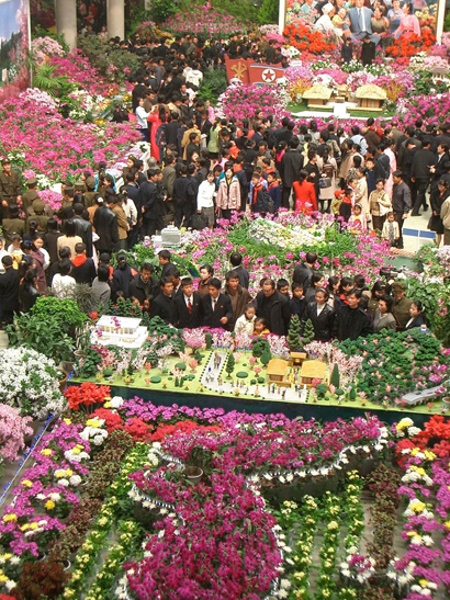 The 2007 celebration of Kim Il Sung's birthday, Pyongyang