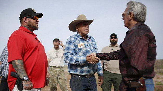 Fake military wannabee Brian 'Booda' Cavalier, head of security for the Bundy's in Oregon before he fled in shame after being exposed for falsifying a career in the U.S. Marine Corp