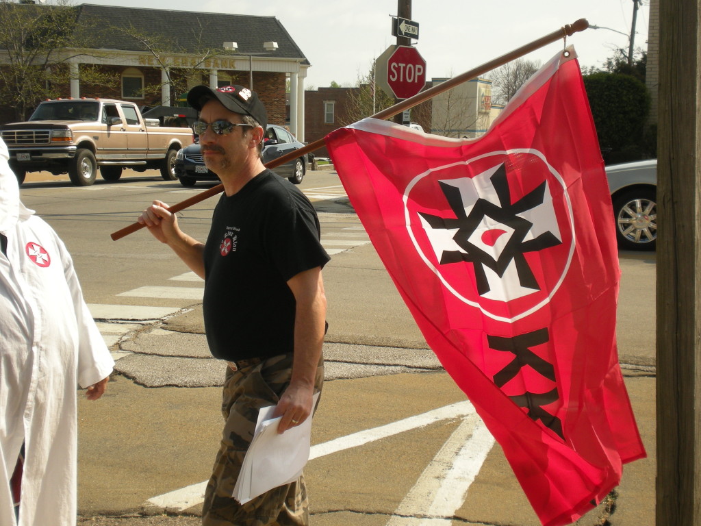 Imperial Wizard Frank Ancona at one of his Klan rallies in Missouri