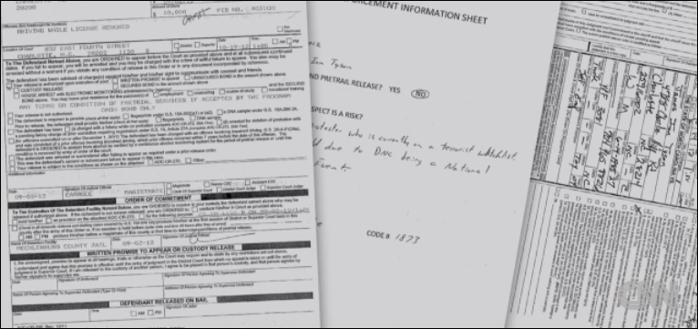 Charding documents when James Tyson was arrested in 2012 and found himself on the U.S. Terrorism Watch List