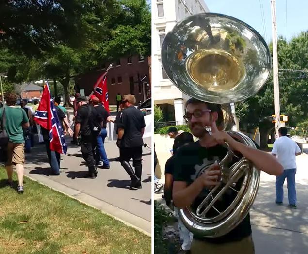 Matt Buck, the South Carolina Tuba player who took on the Nazi's and KKK last week and won