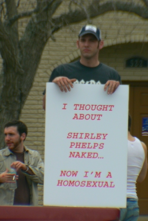 Westboro Baptist Church counter protester