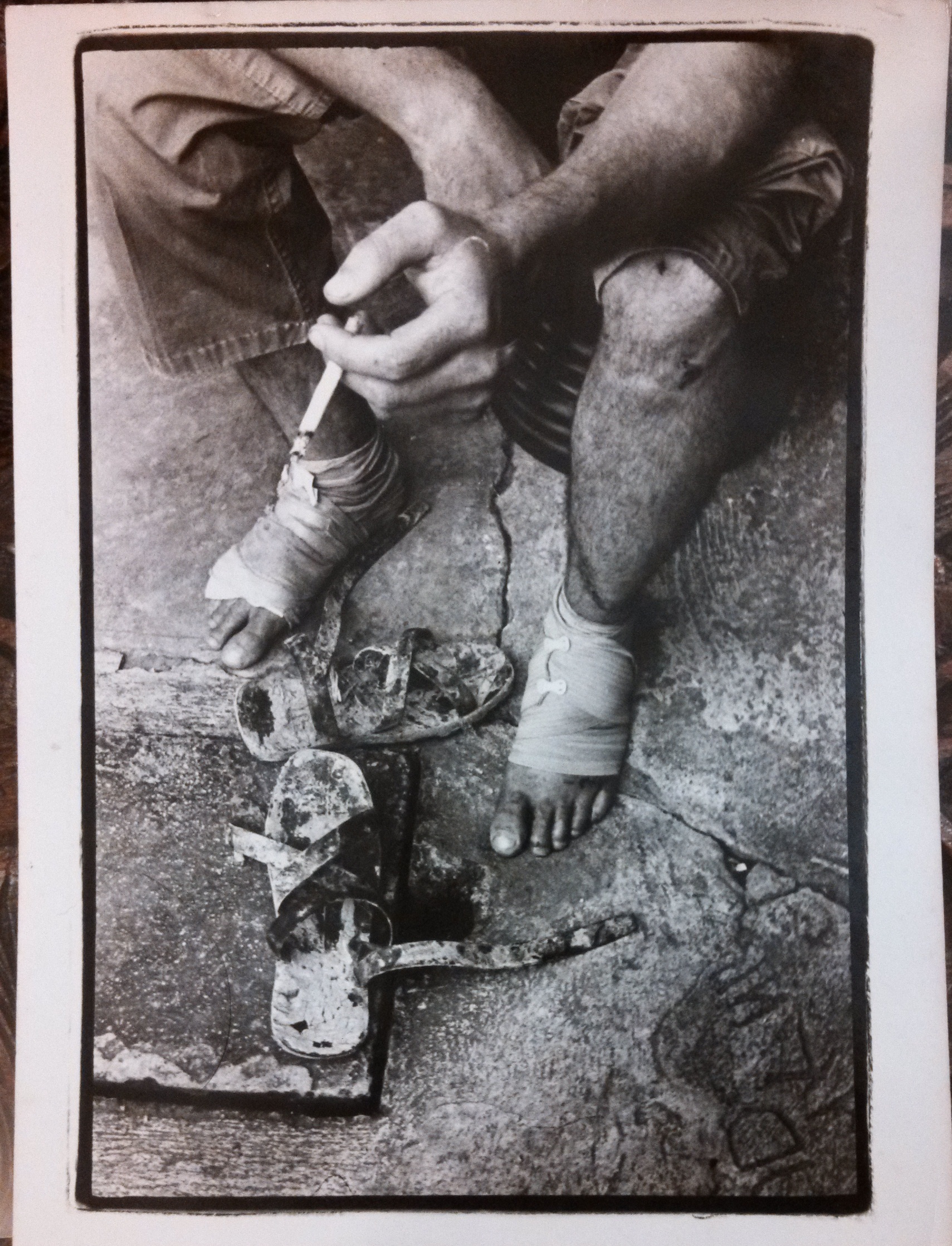 My feet. Photo Blenkinsop