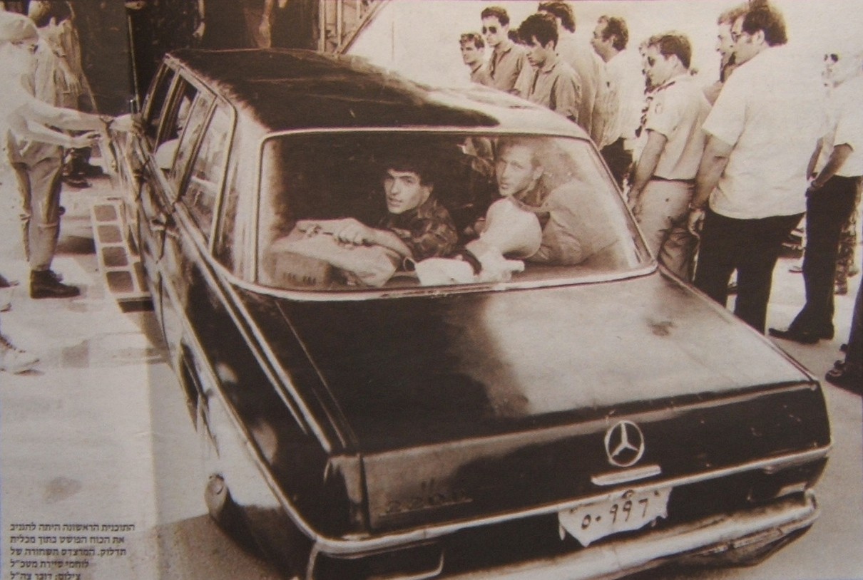 During the Operation Thunderbolt, Israeli hostage rescue at Entebbe Airport in Uganda of a hijacked plane, Israel flew in a black Mercedes limousine configured to look like Idi Amin's Personal Vehicle. The Israeli forces landed at Entebbe with their cargo bay doors already open. A black Mercedes that looked like President Idi Amin's vehicle and Land Rovers that usually accompanied Amin's Mercedes were brought along. The Israelis hoped they could use them to bypass security checkpoints. When the C130s landed, Israeli assault team members drove the vehicles to the terminal building in the same fashion as Amin.But as they approached the terminal, two Ugandan sentries, aware that Idi Amin had recently purchased a white Mercedes, ordered the vehicles to stop. The commandos disabled the sentries using silenced pistols, but did not kill them.