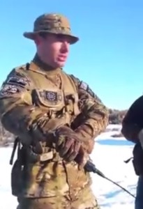 Blaine Cooper, who falsely claimed to be a U.S. army Ranger, all dressed up at the Oregon occupation of federal land